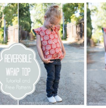 Reversible Wrap Top Free Sewing Pattern