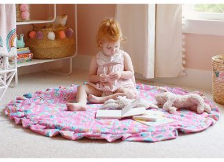 Round Velvet Playmat Free Sewing Pattern