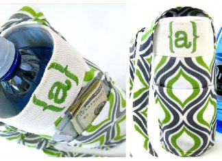 Water Bottle Sling Carrier Free Sewing Pattern