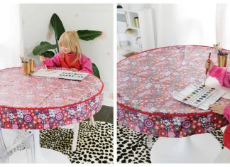 Waterproof Table Cover Free Sewing Pattern