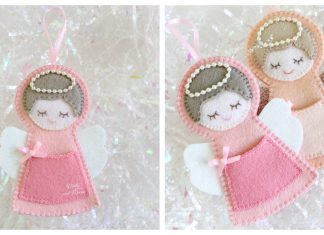 Angel Christmas Ornament Free Sewing Pattern