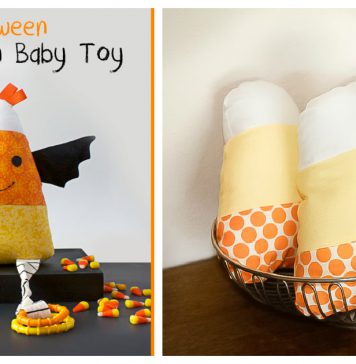 Candy Corn Softie Free Sewing Pattern