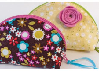 Dumplings Zip Pouch Free Sewing pattern