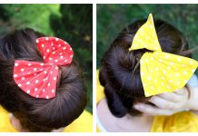 Fabric Hair Bun Maker Free Sewing Pattern and Video Tutorial