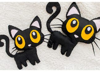 Halloween Black Cat Softie Free Sewing Pattern