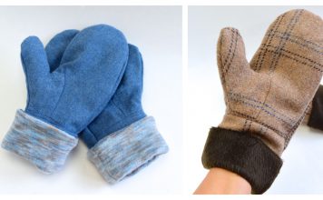 Mittens for Grownups Free Sewing Pattern