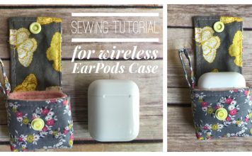 Wireless EarPods Case Free Sewing Pattern