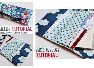 Basic Wallet Free Sewing Pattern