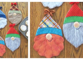 Gnomes Pot Holder Sewing Pattern