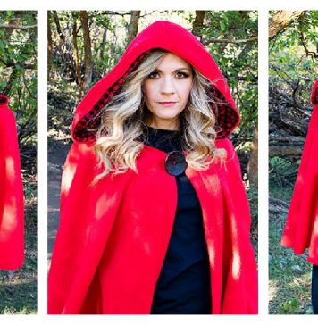 Red Riding Hood Cape Free Sewing Pattern