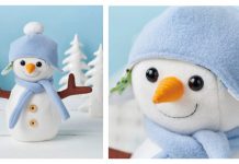 Snowman Softie Toy Free Sewing Pattern