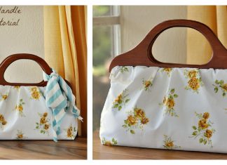 Wood Handle Handbag Free Sewing Tutorial