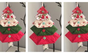 Fabric Christmas Tree Free Sewing Pattern