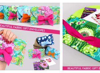 Fabric Gift Envelopes Free Sewing Pattern