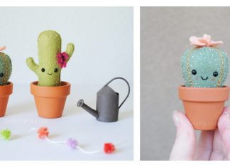 Felt Cactus Free Sewing Pattern