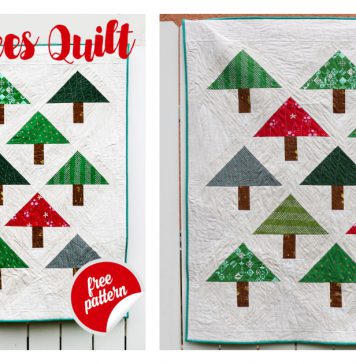 Little Trees Quilt Free Sewing Pattern