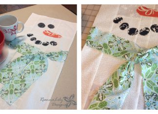 Snowman Table Runner Free Sewing Pattern