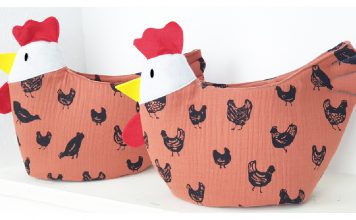 Chicken Basket Free Sewing Pattern