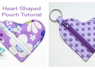 Heart Shaped Pouch Free Sewing Pattern