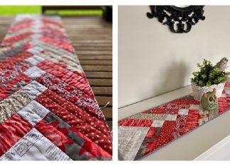 Red Braid Table Runner Free Sewing Pattern