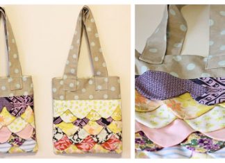 Sweet Scallops Tote Free Sewing Pattern