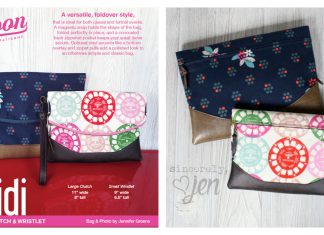 Heidi Foldover Clutch & Wristlet Free Sewing Pattern