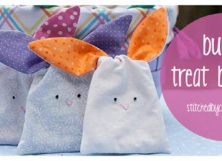 Bunny Treat Bags Free Sewing Pattern