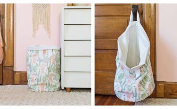 Fabric Laundry Basket Free Sewing Pattern