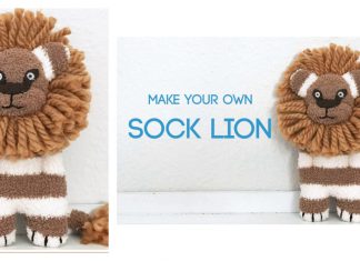 Sock Lion Free Sewing Pattern and Video Tutorial