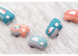 Felt Caravan Garland Free Sewing Pattern