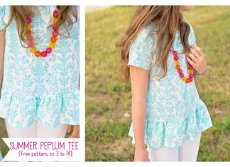 Peplum Top Free Sewing Pattern