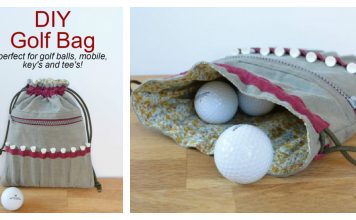 DIY Golf Bag Free Sewing Pattern