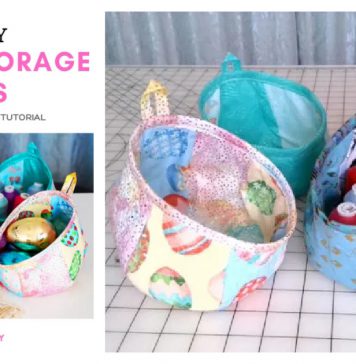 Fabric Storage Pods Free Sewing Pattern