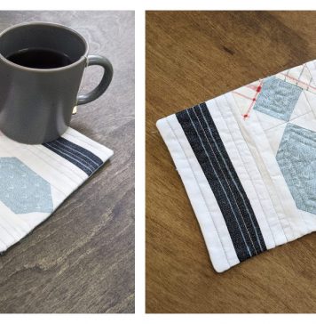 Father’s Day Mug Rug Free Sewing Pattern