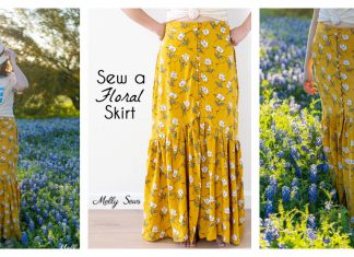 How to Sew a Floral Skirt