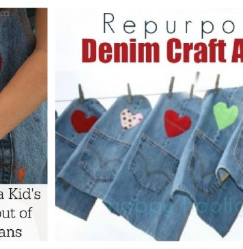 Kid’s Jean Apron Free Sewing Pattern