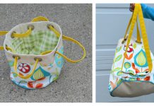 Convertible Bucket Bag Free Sewing Pattern