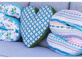 DIY Letter Pillow Free Sewing Pattern