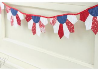 Dresden Patriotic Banner Free Sewing Pattern