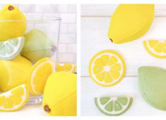 Felt Lemon and Lime Free Sewing Pattern