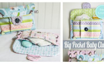 Big Pocket Baby Pouch Free Sewing Pattern