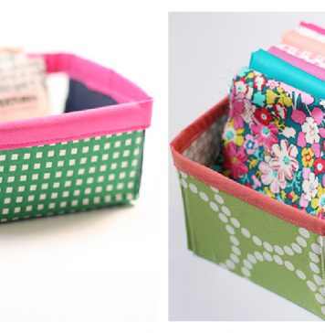 Fabric Berry Basket Free Sewing Pattern