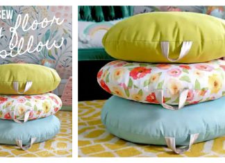 Floor Pillow Free Sewing Pattern