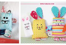 Scrap Fabric Bunny Softie Free Sewing Pattern