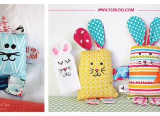 Scrap Fabric Bunny Softie Free Sewing Pattern