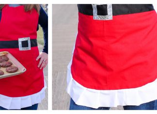 Christmas Santa Apron Free Sewing Pattern