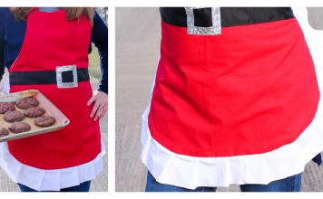 Christmas Santa Apron Free Sewing Pattern