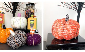 Fabric Pumpkins Free Sewing Pattern