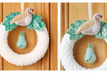 Felt Christmas Wreath Free Sewing Pattern