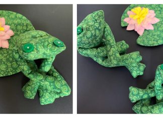 Froggy Long Legs Toy Free Sewing Pattern